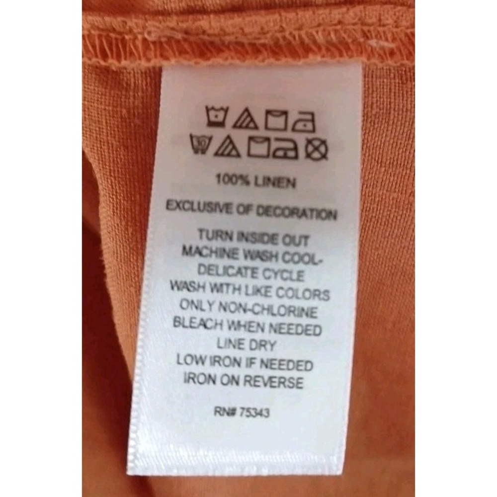 Lucky Brand Womens XS Orange Boho Sleeveless V Neck Tiered Sundress‎ Size XS - Picture 4 of 11